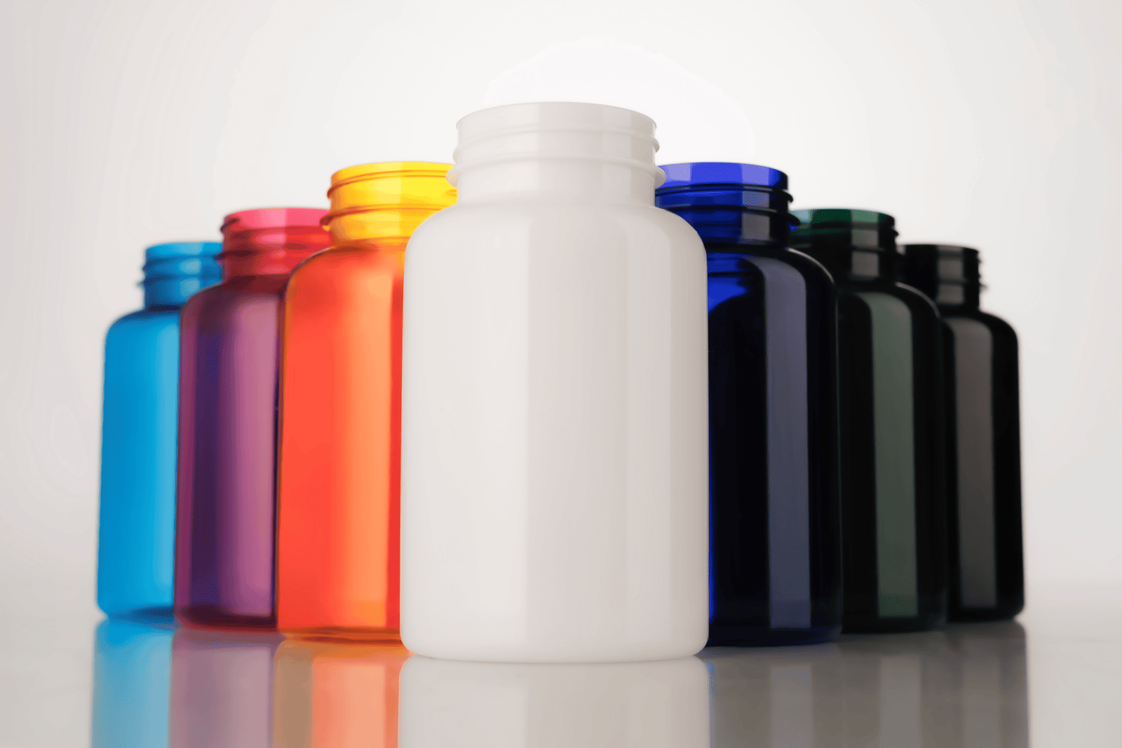 Custom PET supplement bottles